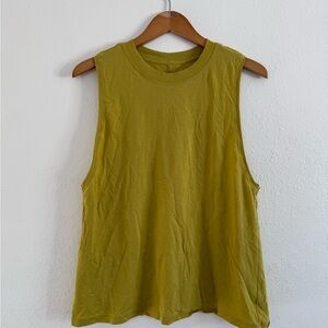 Lululemon Women’s All Yours Tank Top Pear Color Crew Neck Soft Cotton